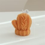 Mitten Shaped Candle